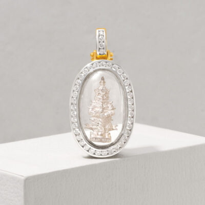 จี้ท้าวเวสสุวรรณ หลวงพ่อฟู วัดบางสมัคร รุ่นแซยิด ๘๘