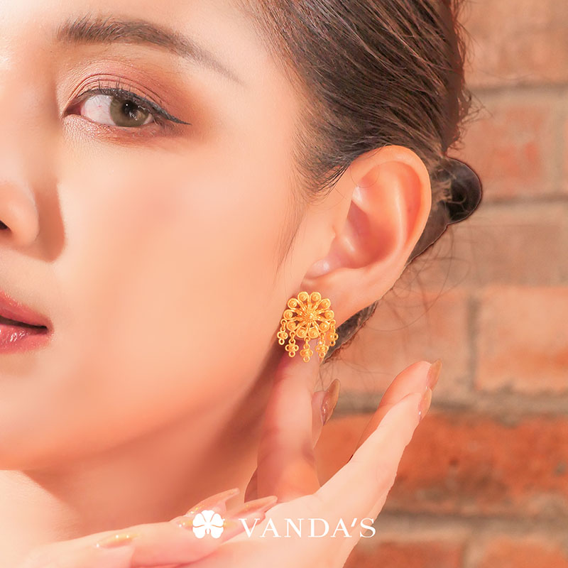 'พิกุลชบา' ต่างหูทองคำ 99.99% - Image 11