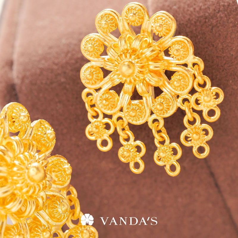 'พิกุลชบา' ต่างหูทองคำ 99.99% - Image 3