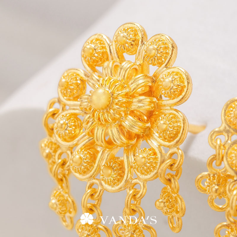 'พิกุลชบา' ต่างหูทองคำ 99.99% - Image 4