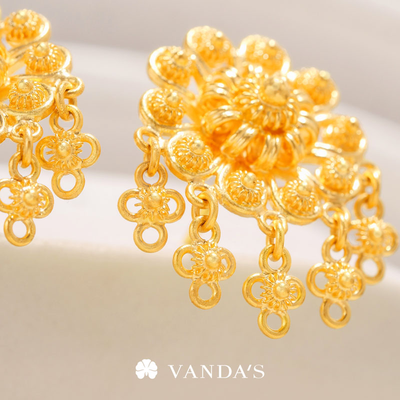 'พิกุลชบา' ต่างหูทองคำ 99.99% - Image 5