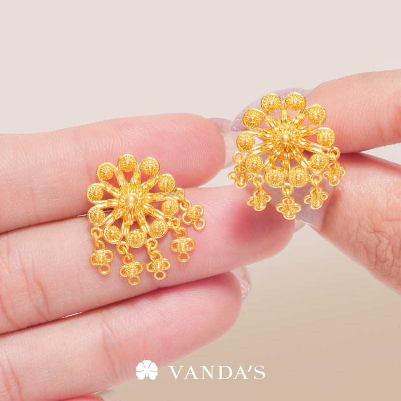 'พิกุลชบา' ต่างหูทองคำ 99.99% - Image 7