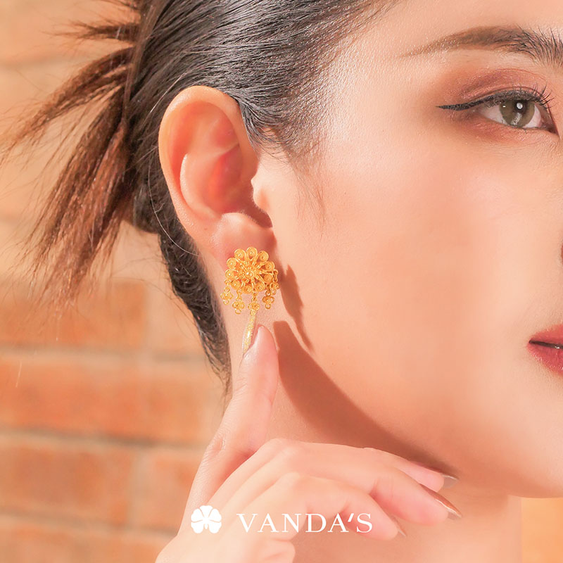 'พิกุลชบา' ต่างหูทองคำ 99.99% - Image 10