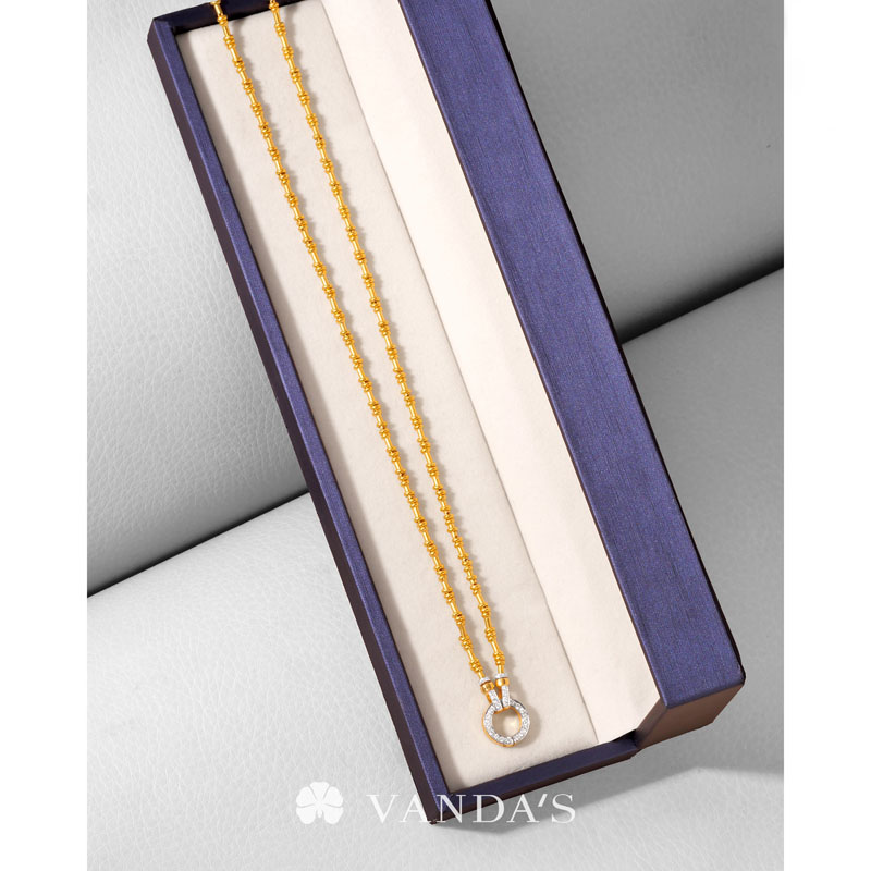 ‘ABACUS’ สร้อยคอทองคำ 99.99% ขั้วเพชร ดีไซน์ปล้องลูกคิด - Image 11