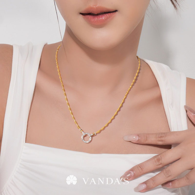 ‘ABACUS’ สร้อยคอทองคำ 99.99% ขั้วเพชร ดีไซน์ปล้องลูกคิด - Image 13