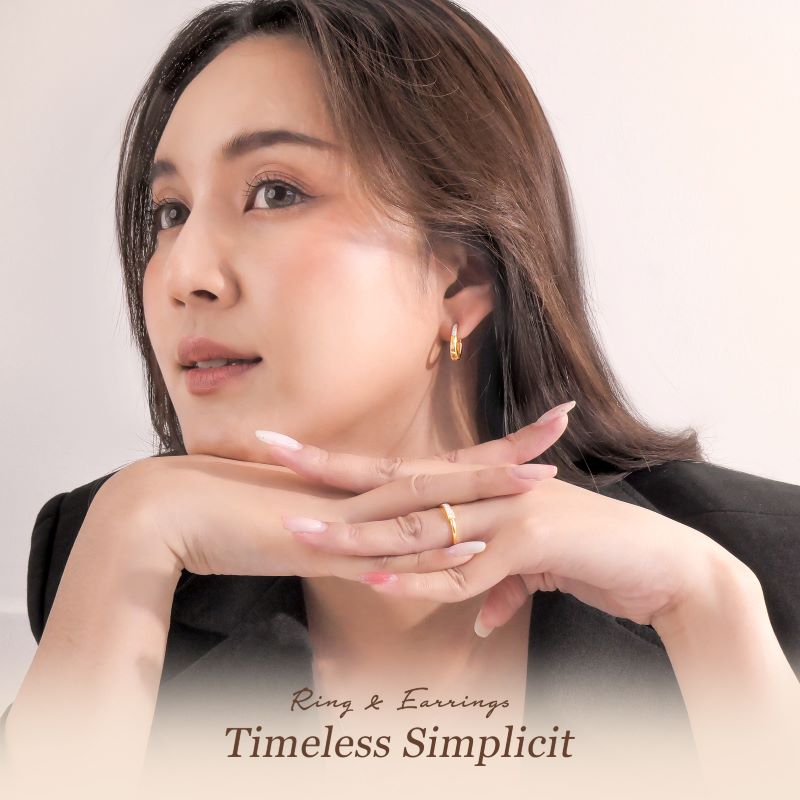 ต่างหูเพชรแท้ ดีไซน์ Lock - Image 2