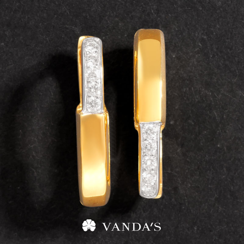 ต่างหูเพชรแท้ ดีไซน์ Lock - Image 9