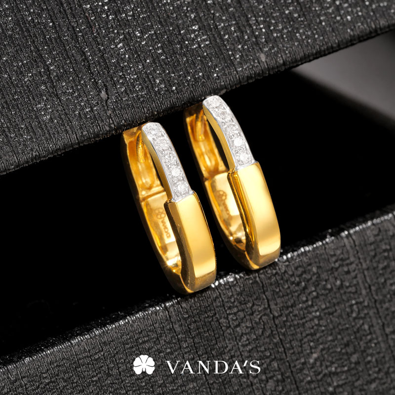 ต่างหูเพชรแท้ ดีไซน์ Lock - Image 10