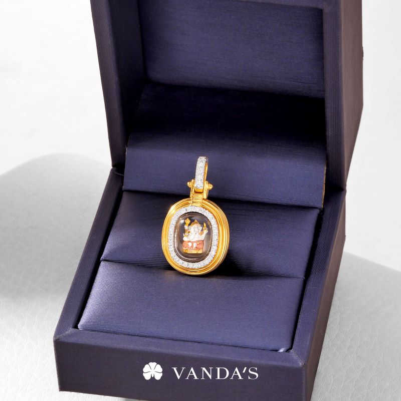 จี้พระพิฆเนศ ปางเสวยสุข เนื้อ 3 กษัตริย์ ดีไซน์ TIER - Image 11