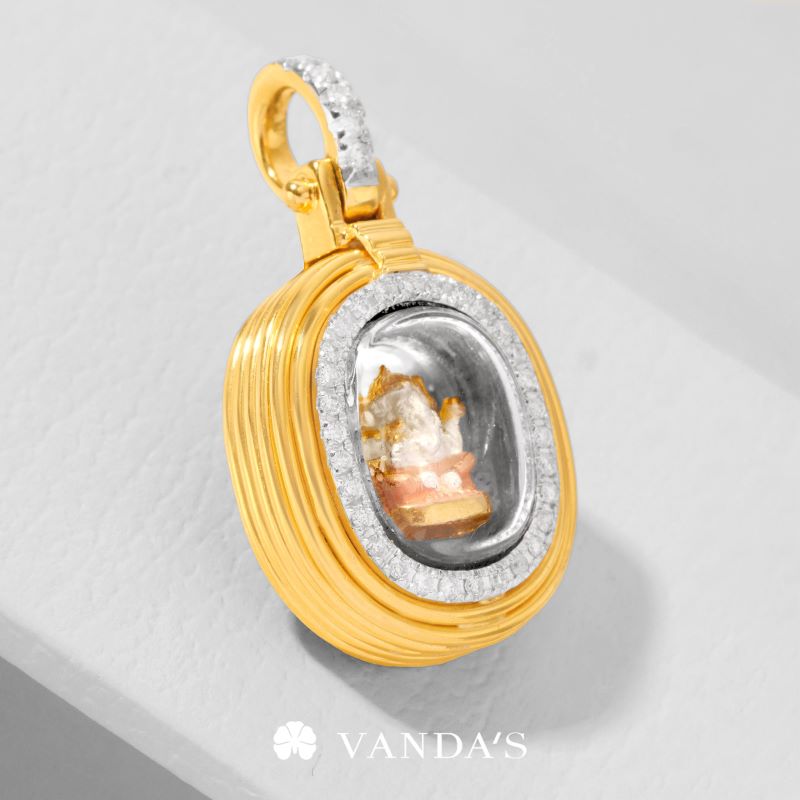 จี้พระพิฆเนศ ปางเสวยสุข เนื้อ 3 กษัตริย์ ดีไซน์ TIER - Image 8