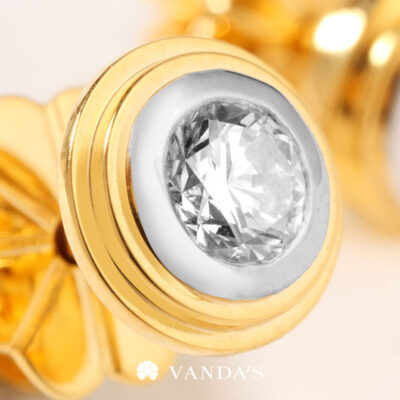 Alternative view of 'TIER' ต่างหูเพชร สี Classic Gold(0.50 กะรัต)