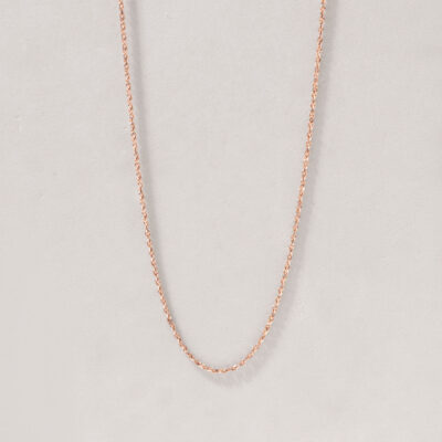 'Spiga' สร้อยคออิตาลี 18K สี Rose Gold