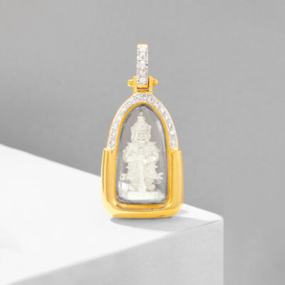 จี้ท้าวเวสสุวรรณ หลวงปู่แขก เจ้าสัว ปี 2560 ดีไซน์ LOCK